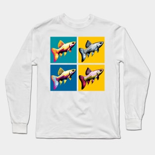 Pop Gold White Cloud Mountain Minnow - Cool Aquarium Fish Long Sleeve T-Shirt